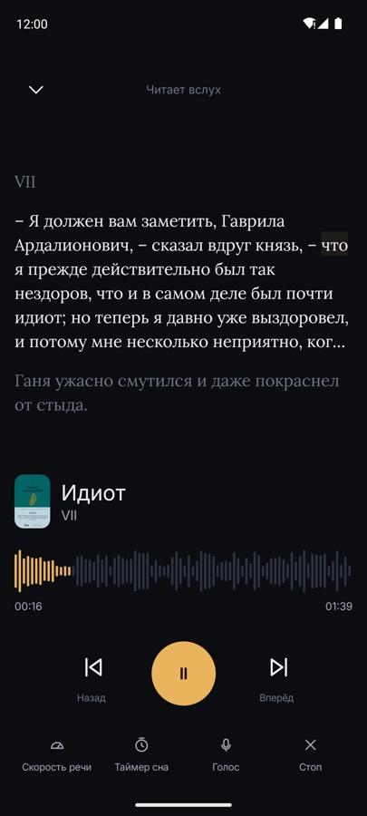Playback screen